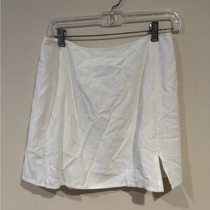12th Tribe White Mini Skirt